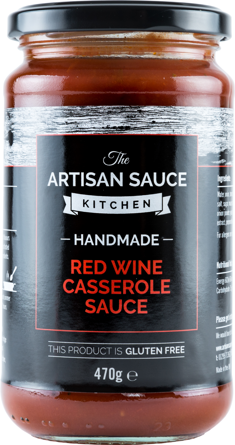 ARTISAN SAUCE KITCHEN Red Wine Casserole Sauce 470g (5060019386217)