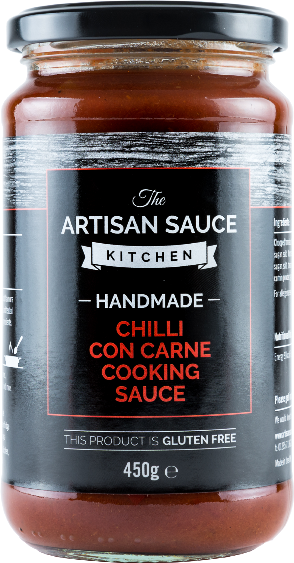 ARTISAN SAUCE KITCHEN Chilli Con Carne Cooking Sauce 450g (5060019386033)