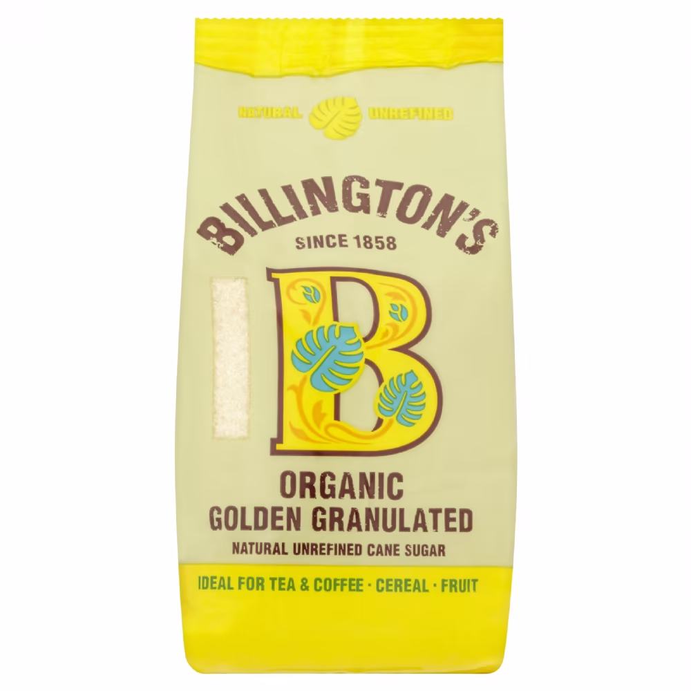 BILLINGTON'S Organic Golden Granulated Sugar 500g