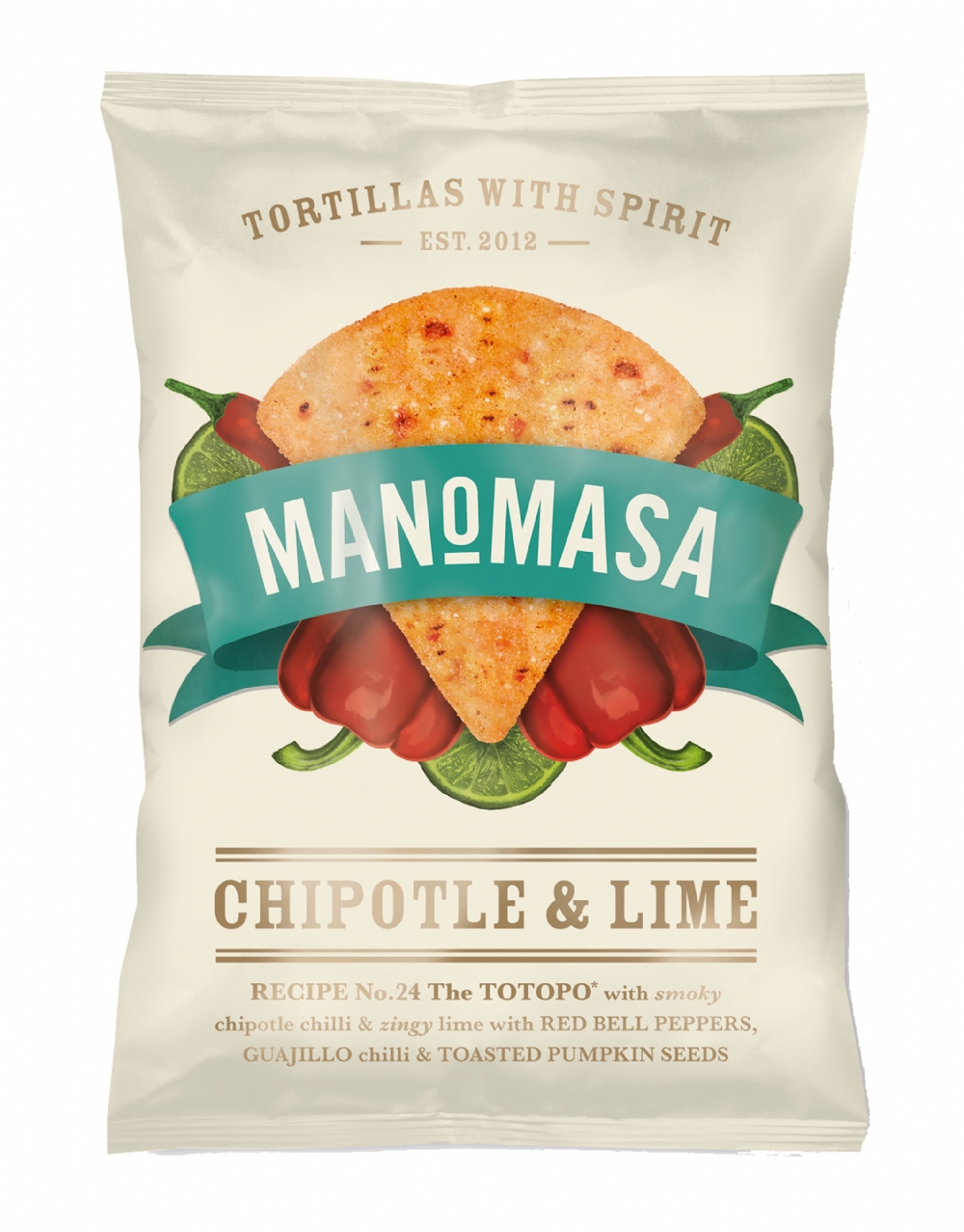 MANOMASA Chipotle & Lime Corn Chips 160g