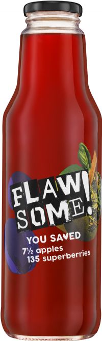 FLAWSOME! Apple & Superberries Juice 750ml (5060524790554)