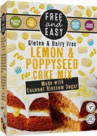 FREE AND EASY Lemon & Poppyseed Cake Mix 350g