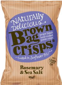 BROWN BAG CRISPS Rosemary & Sea Salt 40g (5060356680269)