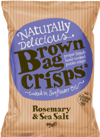 BROWN BAG CRISPS Rosemary & Sea Salt 40g