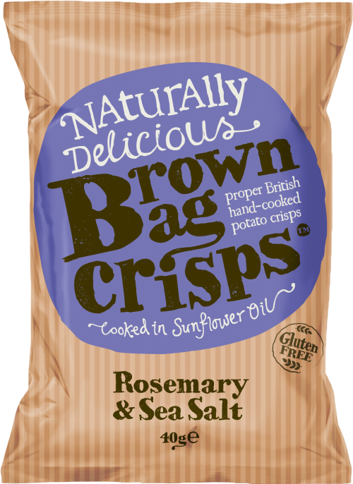 BROWN BAG CRISPS Rosemary & Sea Salt 40g