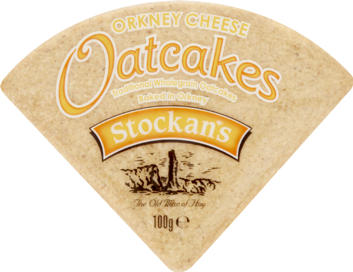 STOCKAN'S Cheese Triangular Oatcakes 100g