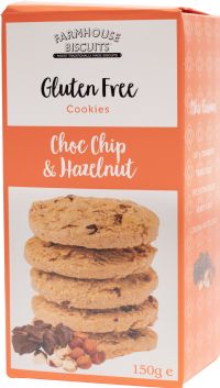 FARMHOUSE Gluten Free Choc Chip & Hazelnut Cookies150g (5017162006356)