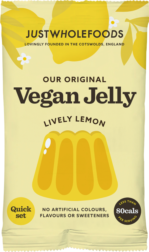 JUST WHOLEFOODS Vegan Jelly Crystals - Lively Lemon 85g