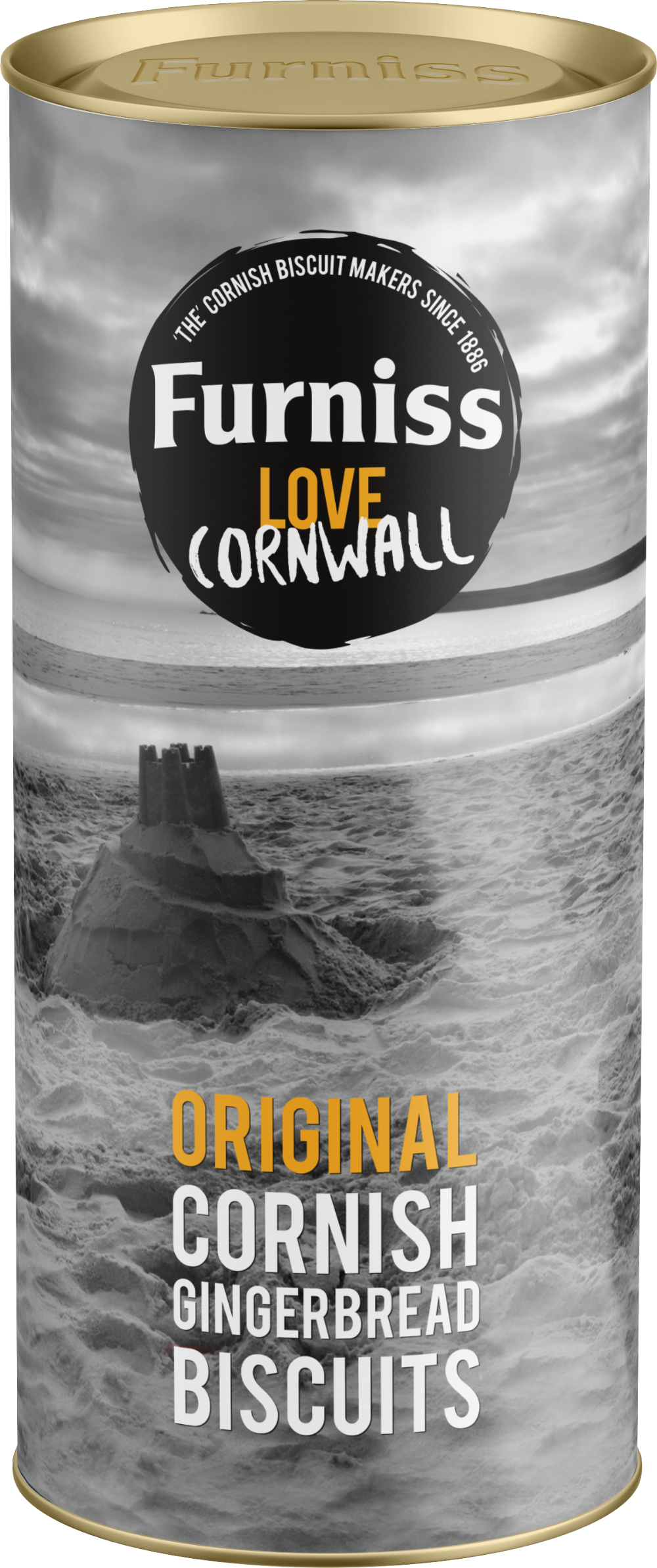 FURNISS Cornish Gingerbread - Sandcastle Drum 200g (5010254000119)
