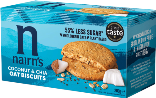 NAIRN'S Coconut & Chia Oat Biscuits 200g