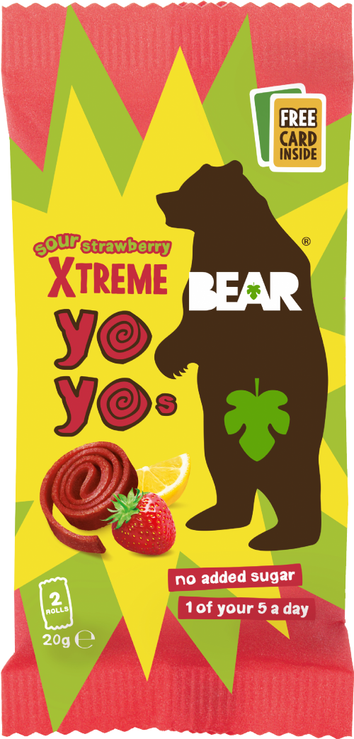 BEAR Xtreme Yoyos - Sour Strawberry 20g