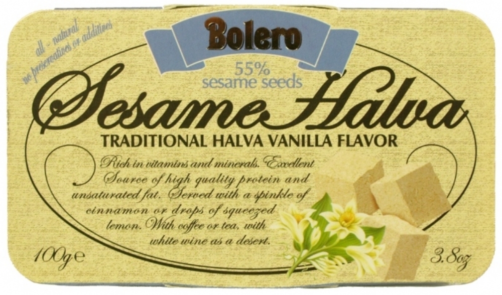 BOLERO Sesame Halva - Vanilla Flavour 100g