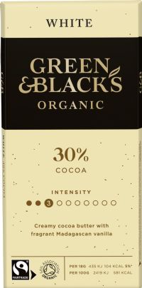 GREEN & BLACK'S Organic White Chocolate Bar 90g