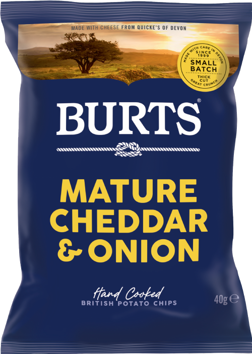 BURTS Potato Chips - Mature Cheddar & Onion 40g