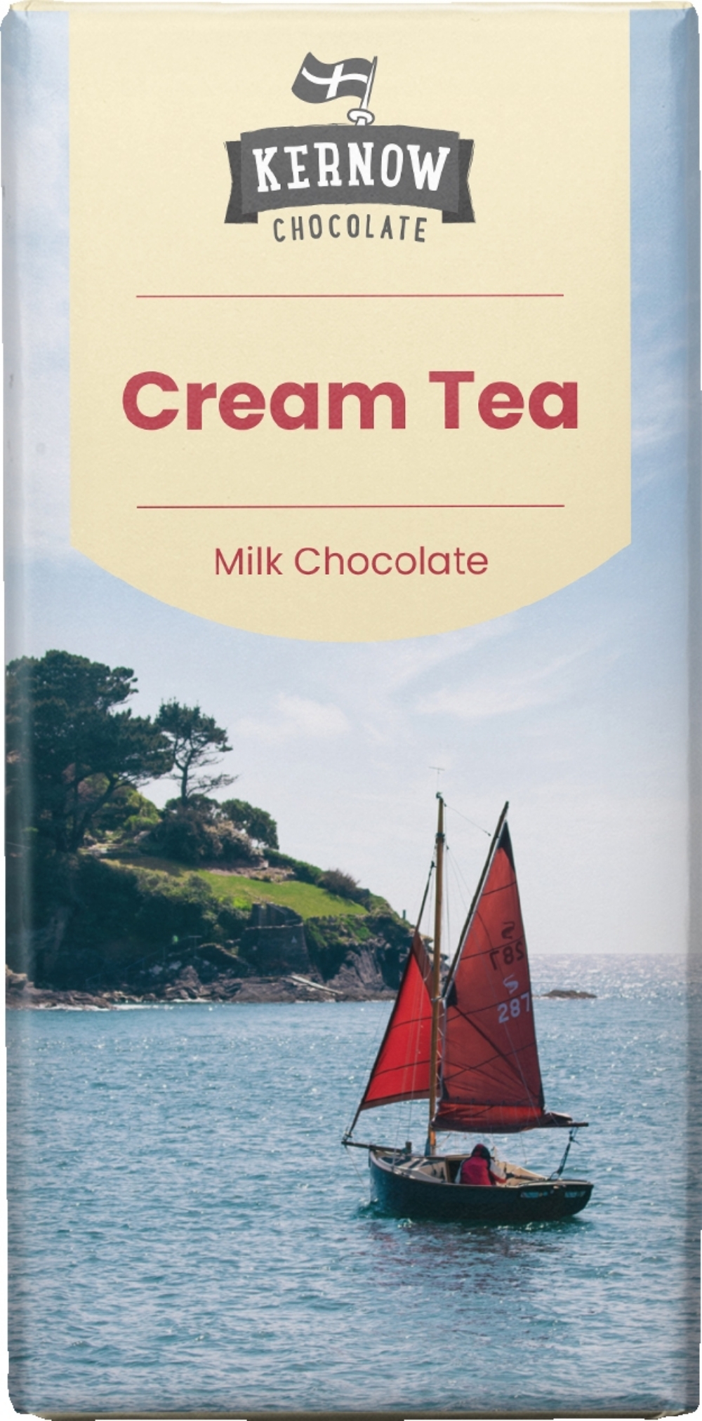 KERNOW Cream Tea Milk Chocolate Bar 95g