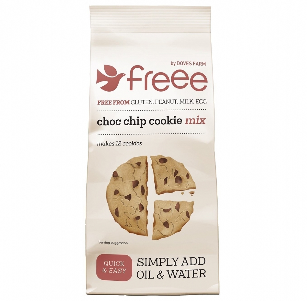 DOVES FARM Gluten Free Choc Chip Cookie Mix 350g (5011766010825)