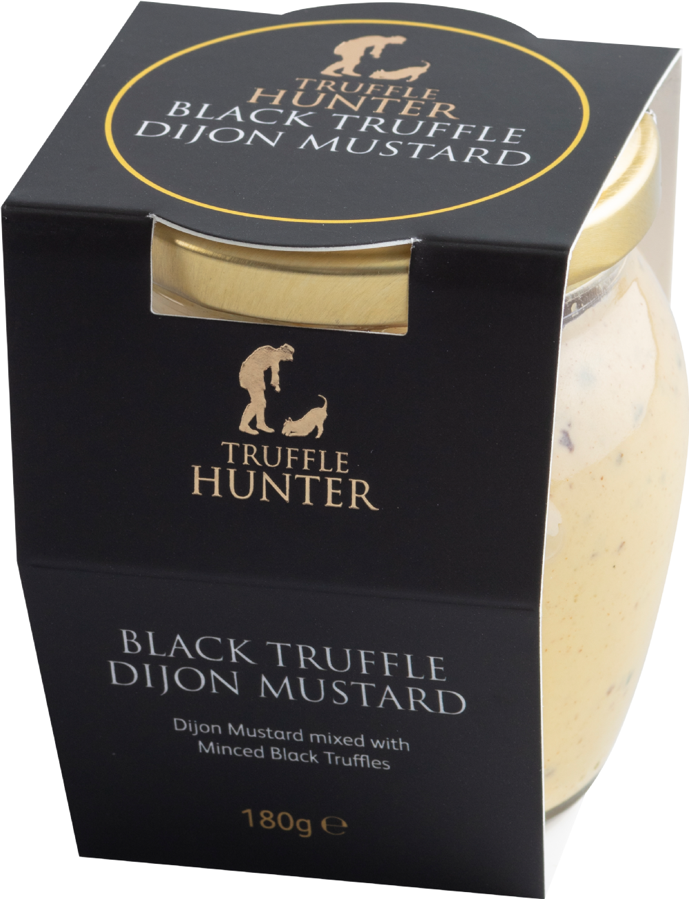 Holleys Fine Foods TRUFFLE HUNTER Black Truffle Dijon Mustard 180g