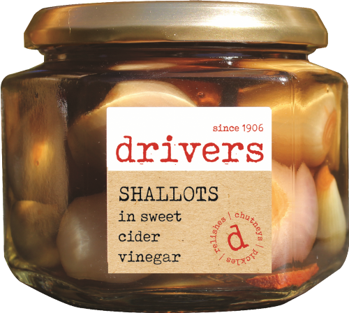 DRIVER'S Shallots in Sweet Cider Vinegar 350g