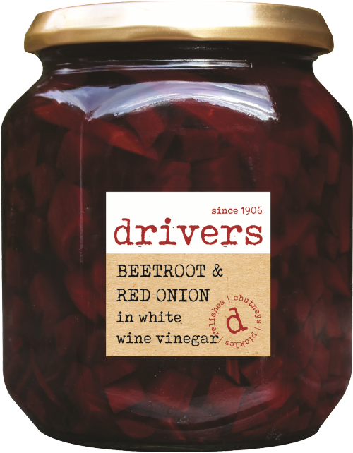 DRIVER'S Beetroot & Red Onion in White Wine Vinegar 550g