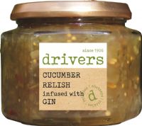 DRIVER'S Cucumber Relish infused with Gin 350g (5021698400151)