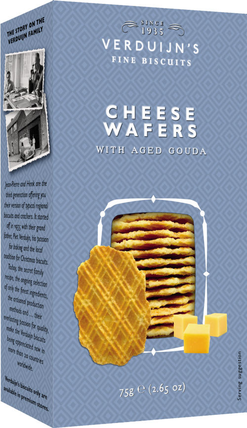 VERDUIJN'S Cheese Wafers with Aged Gouda 75g