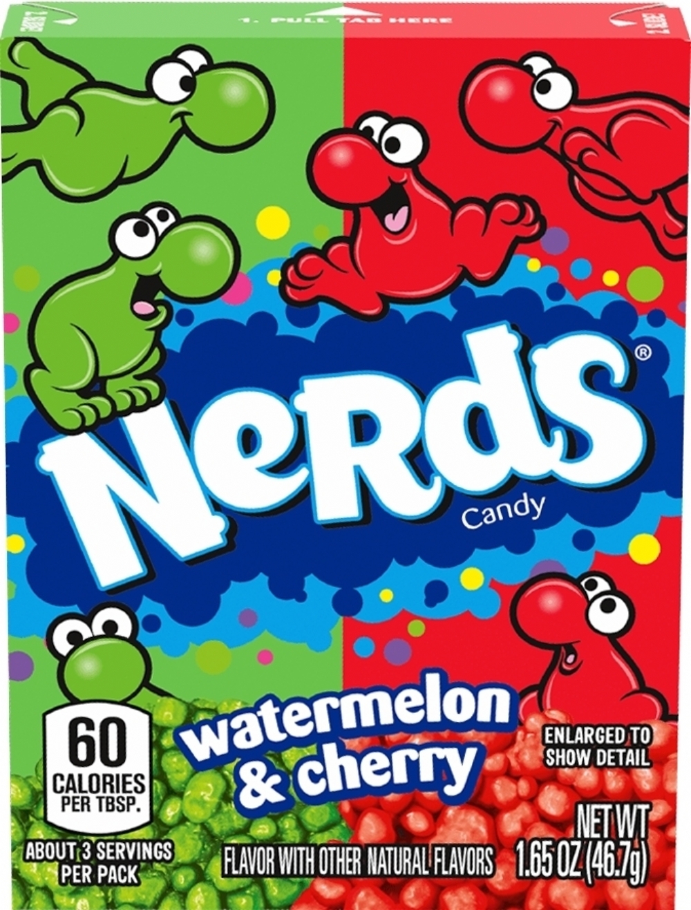 FERRARA Nerds - Watermelon & Cherry Candy 46.7g (0079200003579)