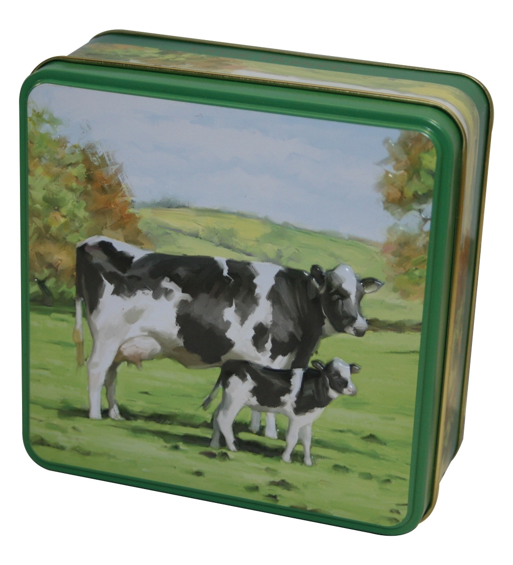 GRANDMA WILD'S Embossed Cows Tin - Clotted Cream Bites 100g (5019605009450)