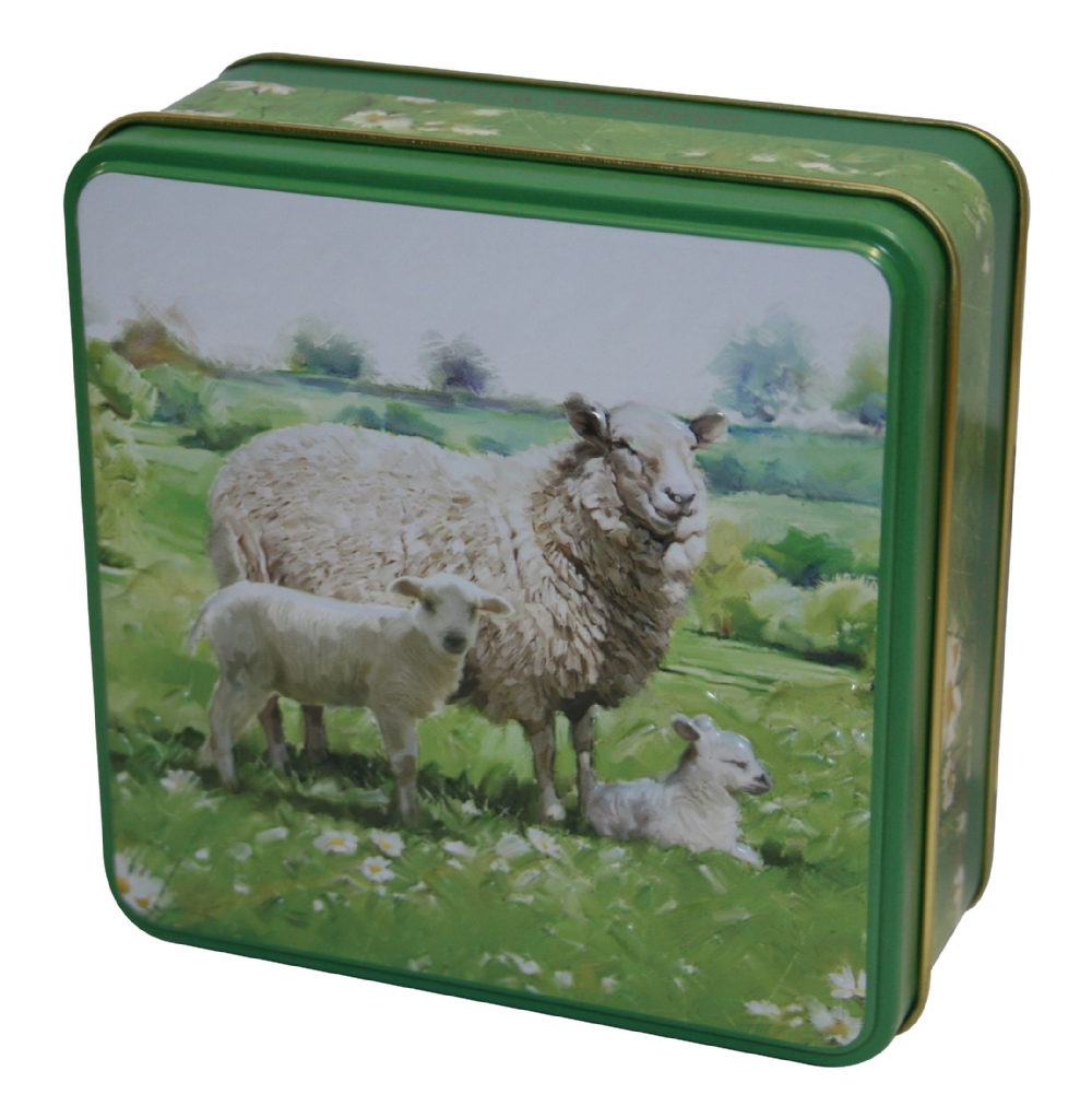 GRANDMA WILD'S Embossed Sheep Tin - Clotted Cream Bites 100g (5019605009467)