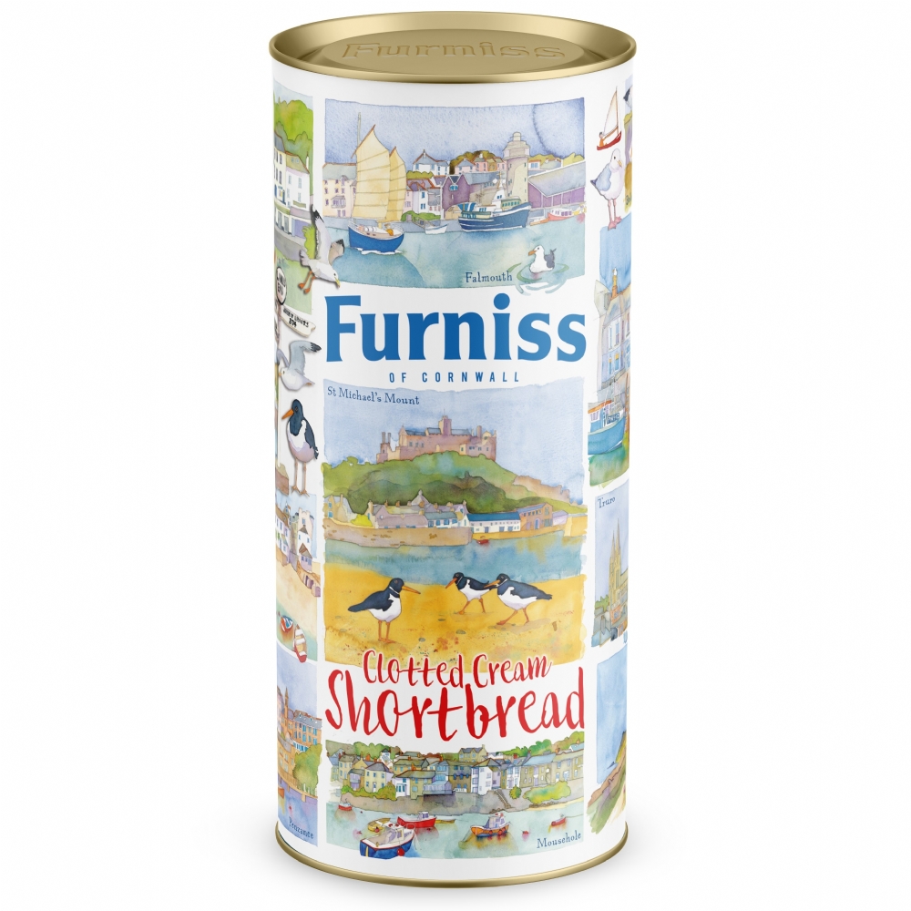 FURNISS Emma Ball Cornwall Shortbread Drum 200g (5010254000324)