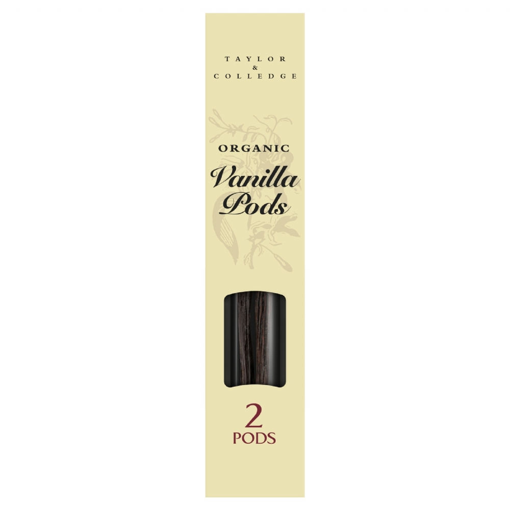 TAYLOR & COLLEDGE Organic Vanilla Pods - 2 Pods (9300641003929)