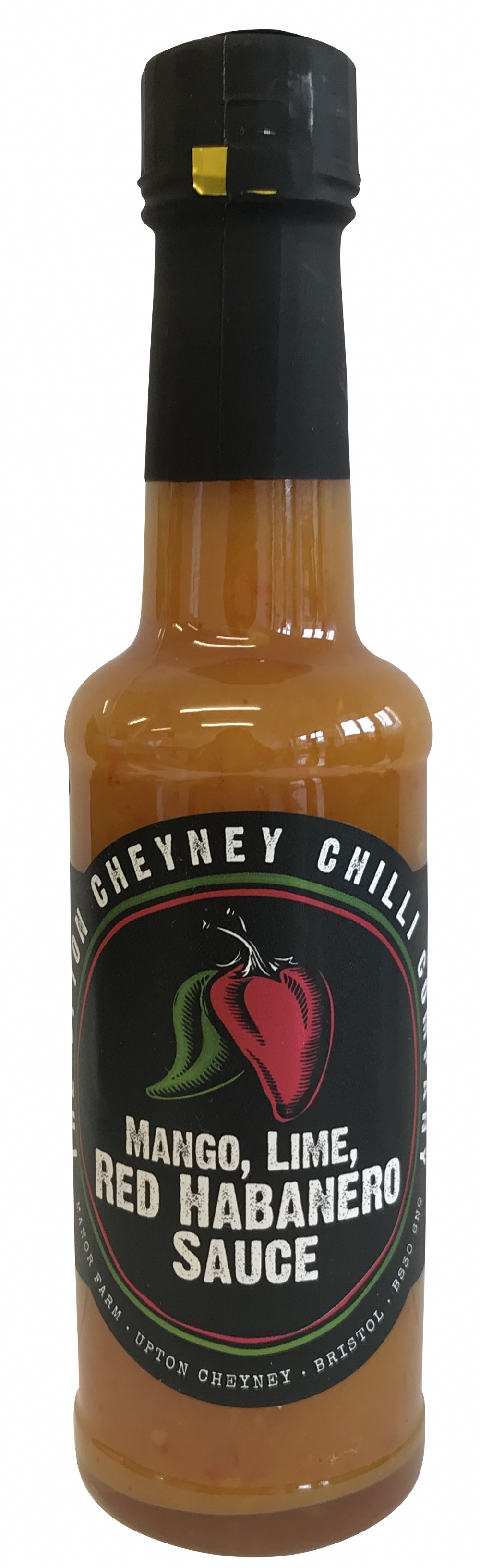 UPTON CHEYNEY CHILLI CO. Mango/Lime/Red Habanero Sauce 150g (5060345470048)