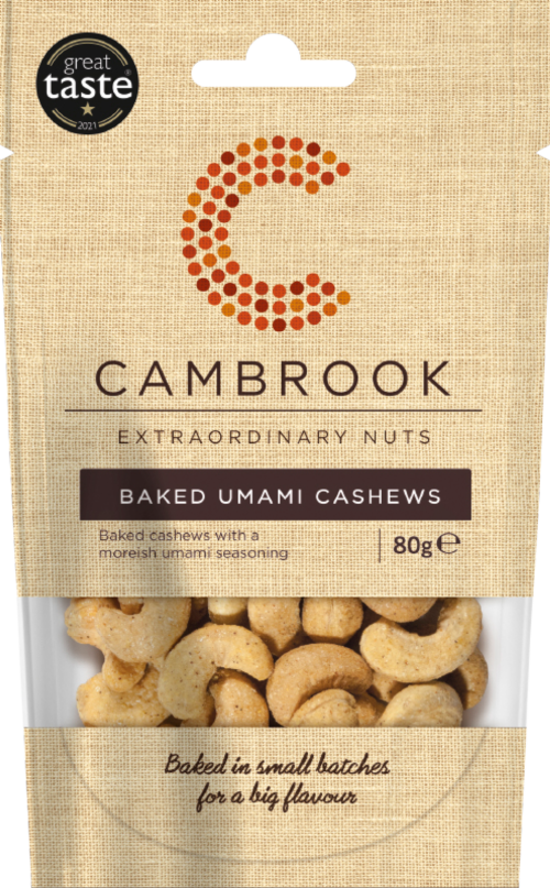 CAMBROOK Baked Umami Cashews 80g