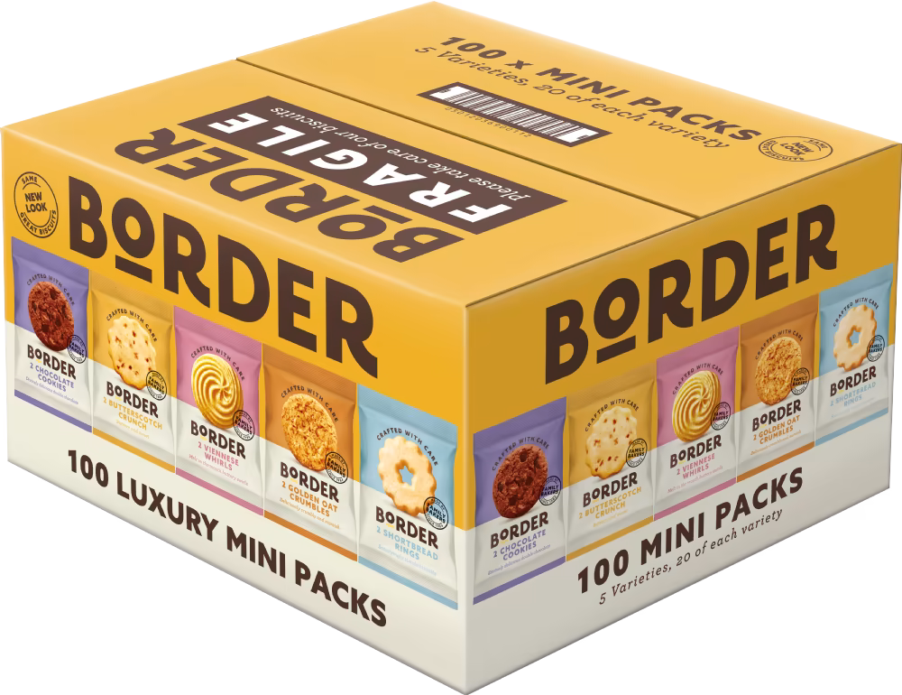 BORDER Twin Pack Biscuits - Assorted Case (5 Varieties)