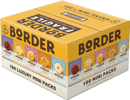 BORDER Twin Pack Biscuits - Assorted Case