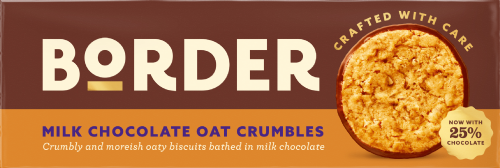 BORDER Milk Chocolate Oat Crumbles 150g