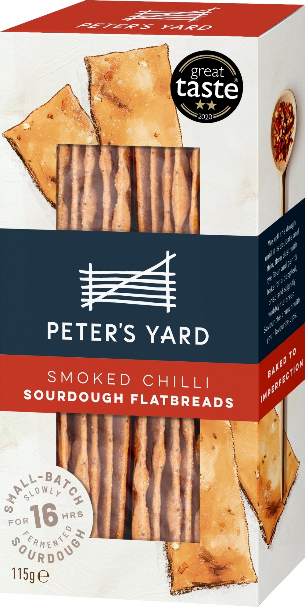 PETER'S YARD Smoked Chilli Sourdough Flatbreads 115g (5060198820700)