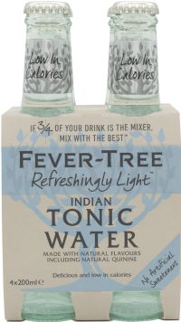 FEVER-TREE Refreshingly Light Tonic Water 4x200ml (5060108450232)