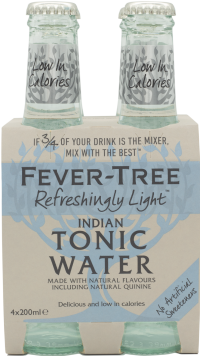 FEVER-TREE Refreshingly Light Tonic Water (4x200ml)
