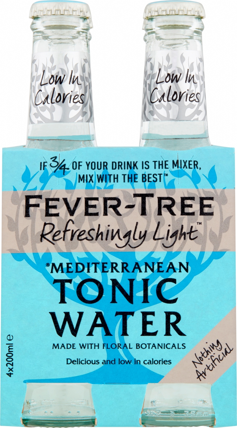 FEVER-TREE Refresh. Light Mediterranean Tonic Water 4x200ml (5060108451925)