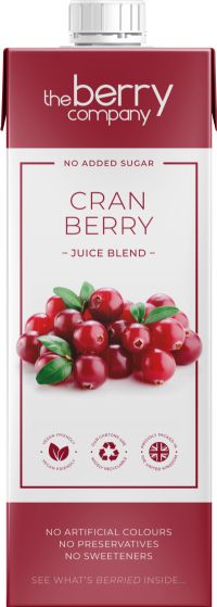 THE BERRY COMPANY Cranberry Juice Blend/Rooibos/Red Grape 1L (5060148350233)
