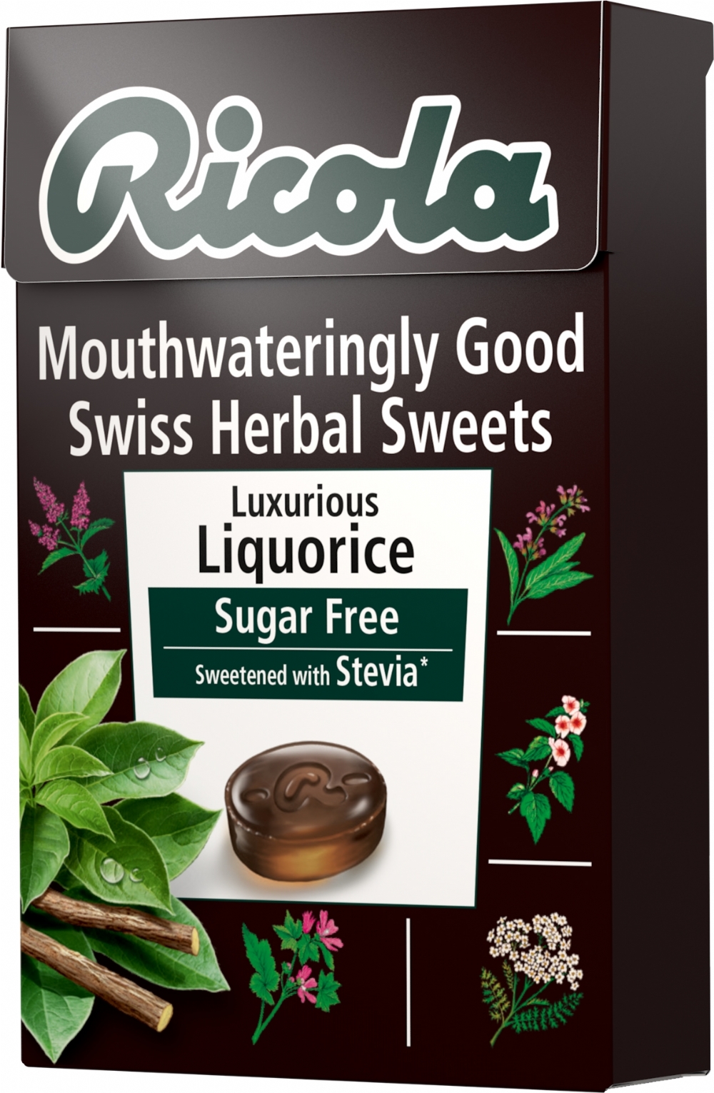 RICOLA Luxurious Liquorice Swiss Herbal Sweets 45g (7610700626344)