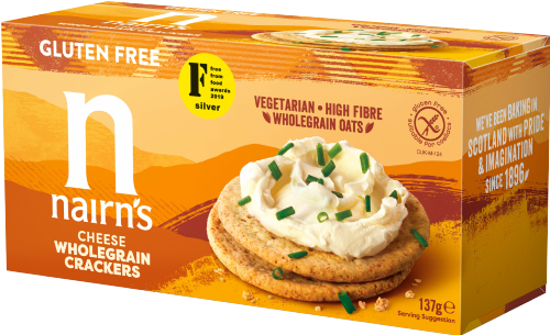 NAIRN'S Gluten Free Cheese Wholegrain Crackers 137g