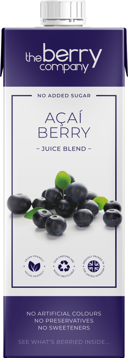 THE BERRY COMPANY Acai Berry Juice Blend/Rasp & Yerba Mate1L