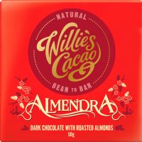 WILLIE'S CACAO Almendra - Dark Chocolate with Roasted Almonds 50g