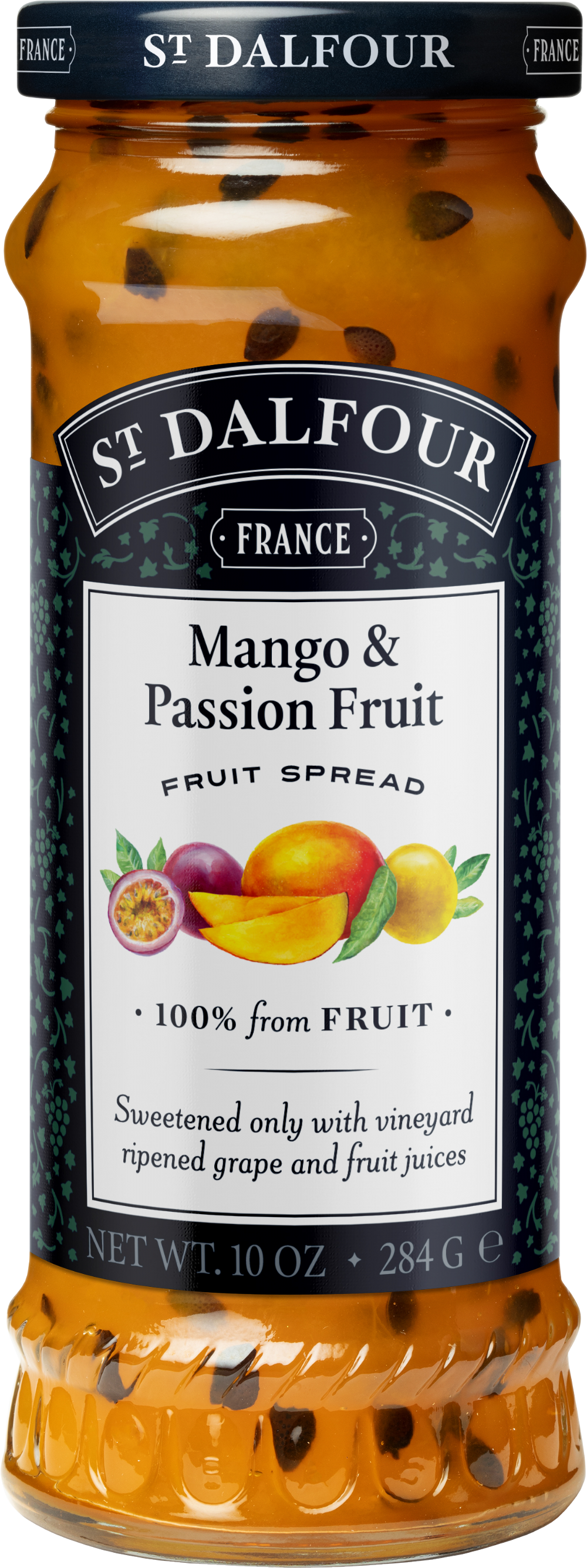 ST DALFOUR Mango & Passion Fruit Fruit Spread 284g (5014271002712)