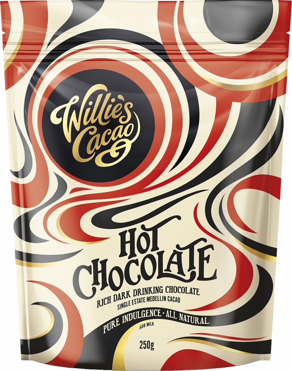 WILLIE'S CACAO Hot Chocolate - Medellin Cocoa 250g (5060165583515)