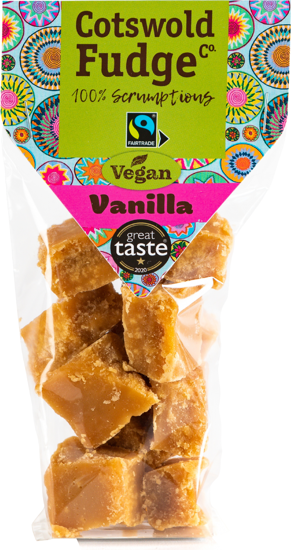 COTSWOLD FUDGE CO. Vegan Vanilla Fudge 150g (5060182761200)