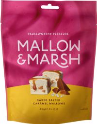 MALLOW & MARSH Salted Caramel Marshmallows - Bag 85g (5060374400214)