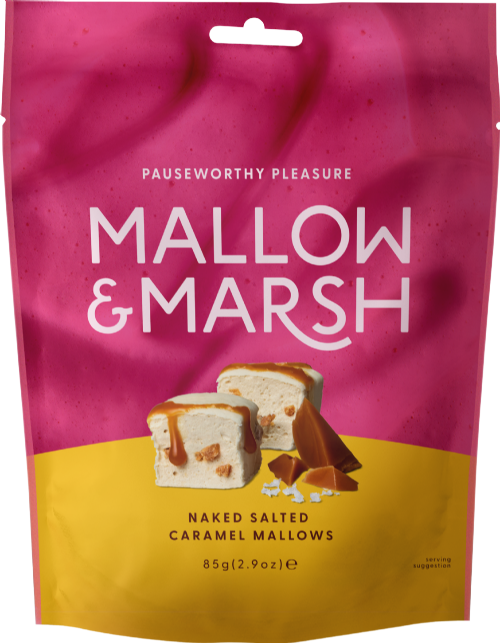 MALLOW & MARSH Salted Caramel Marshmallows - Bag 85g