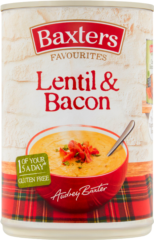 BAXTERS Favourites Lentil & Bacon Soup 400g